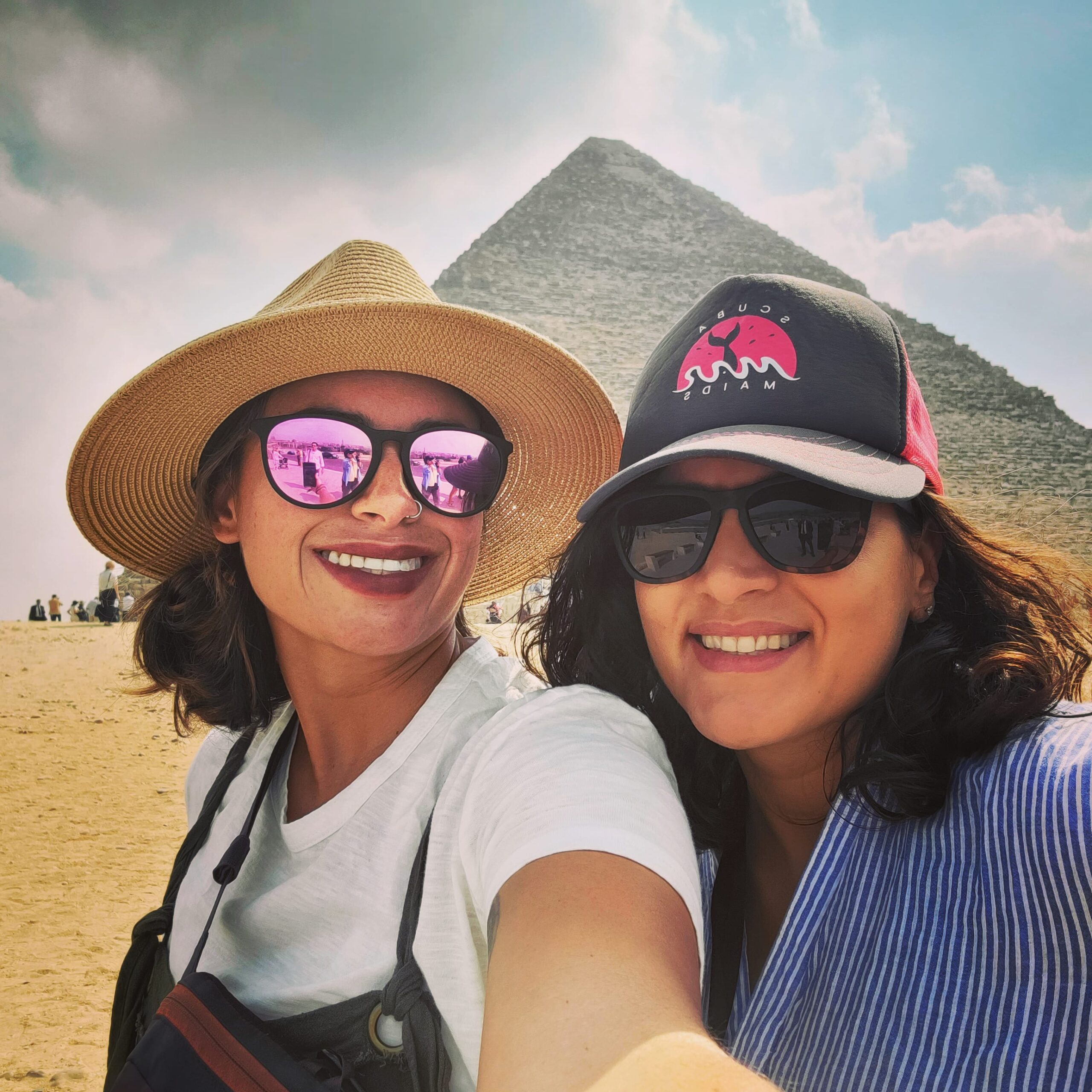 The magnificant pyramids of Egypt on a land tour